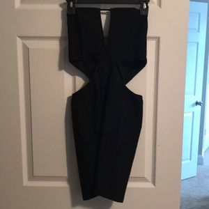 LBD strapless cutout mini